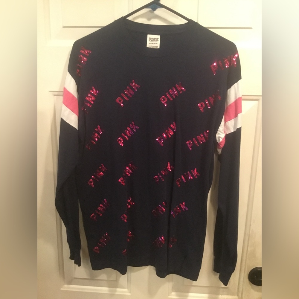 Oversized Small- Multilogo PINK top